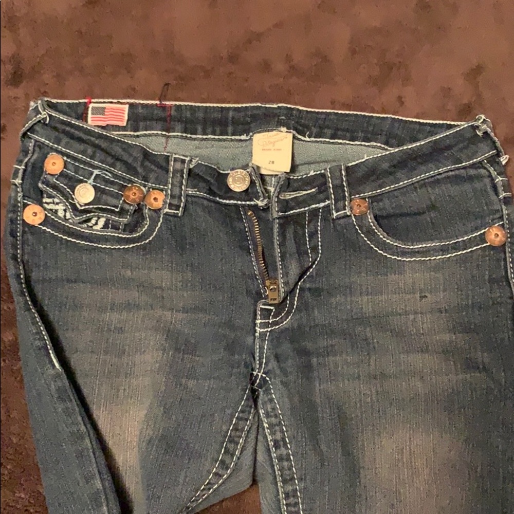 🚨SOLD🚨EUC women’s True Religion jeans - Picture 5 of 5